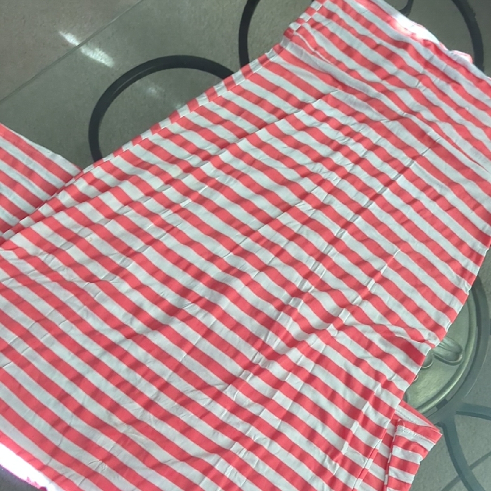 Brat Star Pink and White Striped Skirt